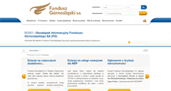 Desktop Screenshot of fundusz-silesia.pl