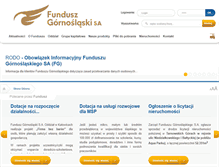 Tablet Screenshot of fundusz-silesia.pl